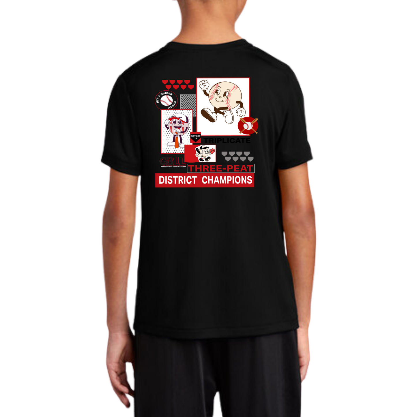 GBLL Youth 3-Peat Tees