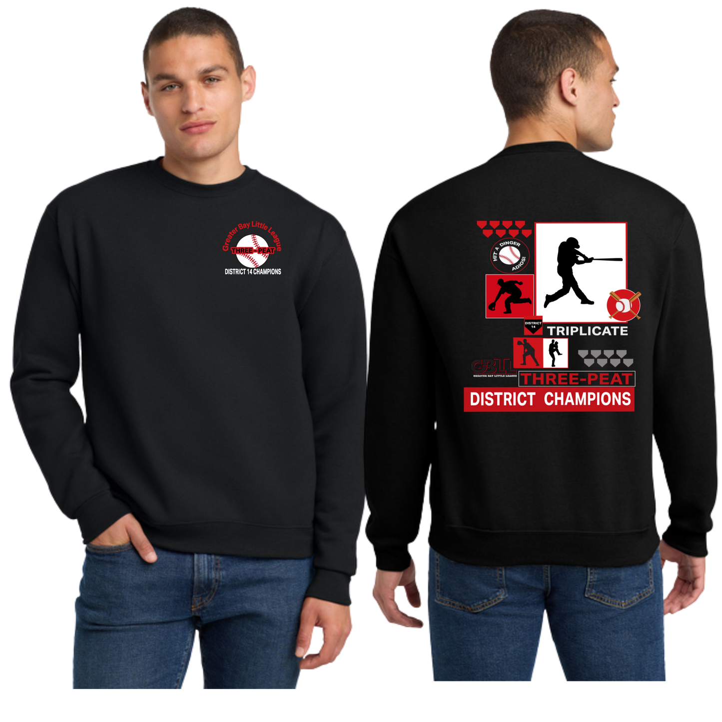 GBLL ADULT 3-Peat Crewneck Sweatshirt