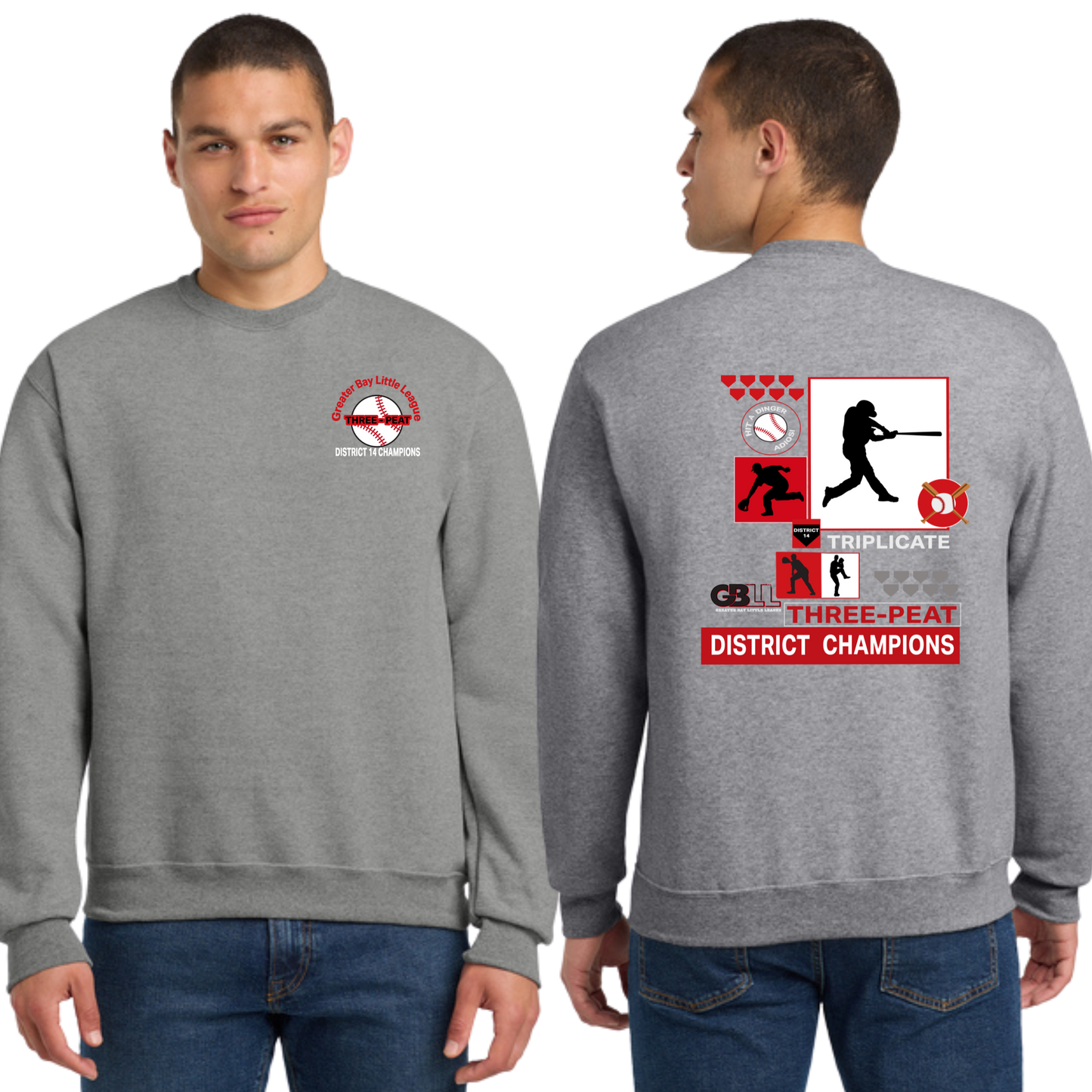 GBLL ADULT 3-Peat Crewneck Sweatshirt