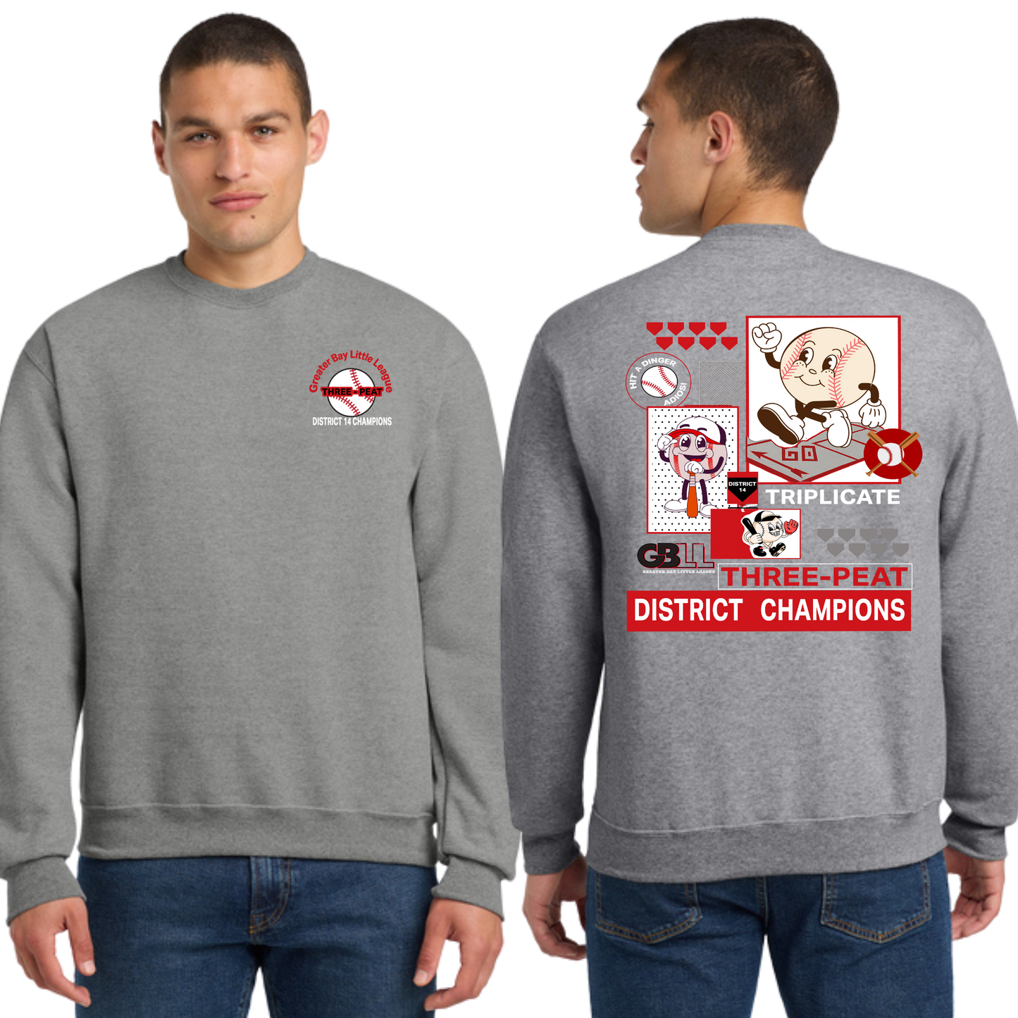 GBLL ADULT 3-Peat Crewneck Sweatshirt