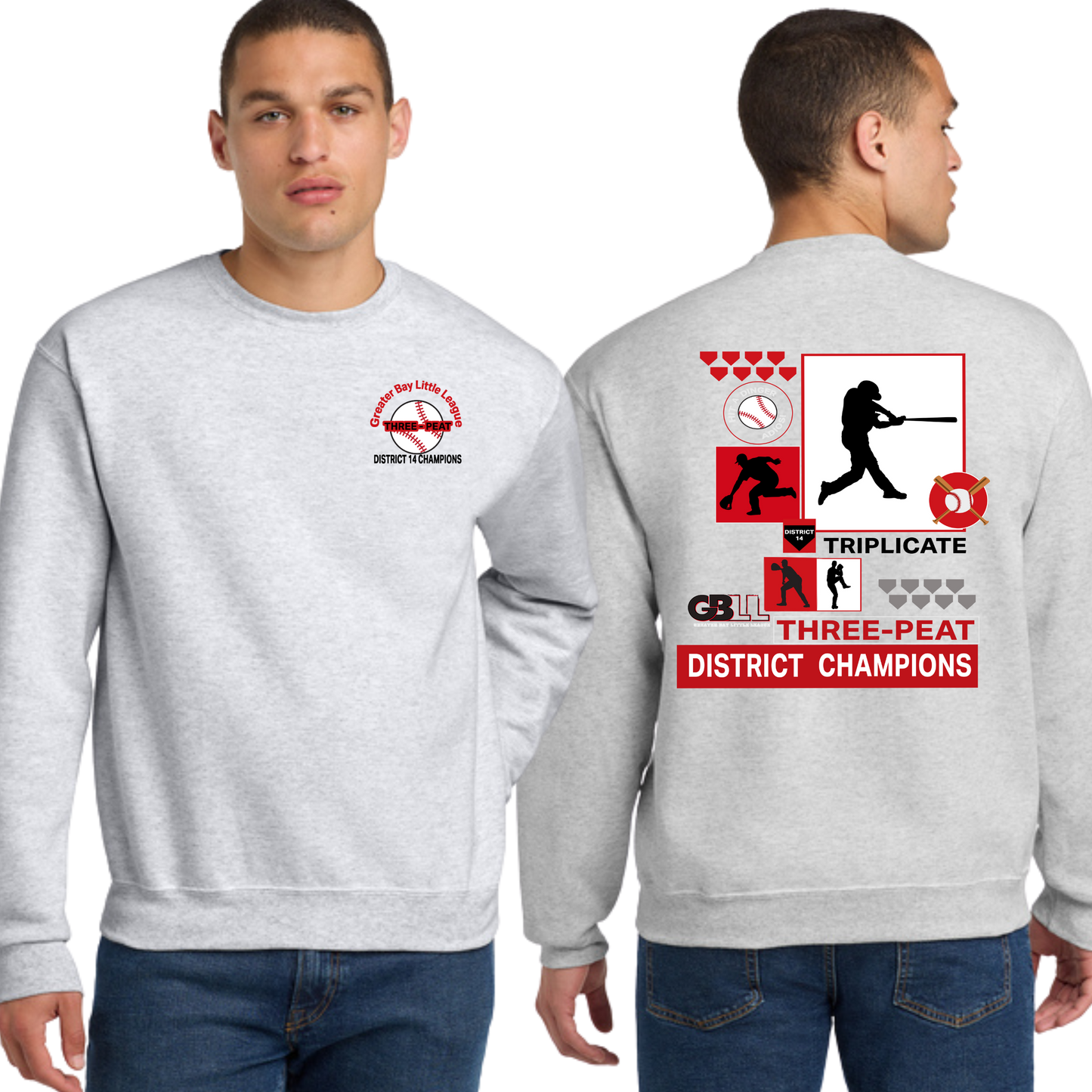 GBLL ADULT 3-Peat Crewneck Sweatshirt