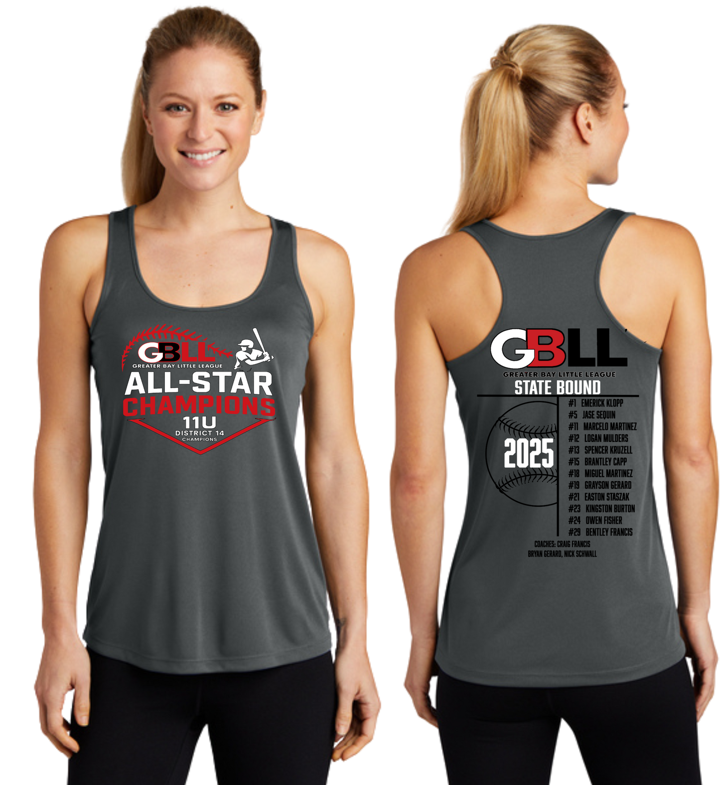 GBLL Dist 14 11u Women's Tank Tops