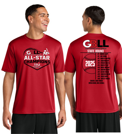 GBLL District 14 11u ADULT DriFit & Cotton T's