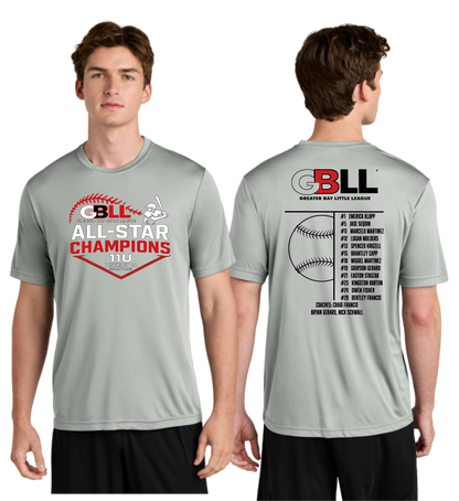 GBLL District 14 11u ADULT DriFit & Cotton T's