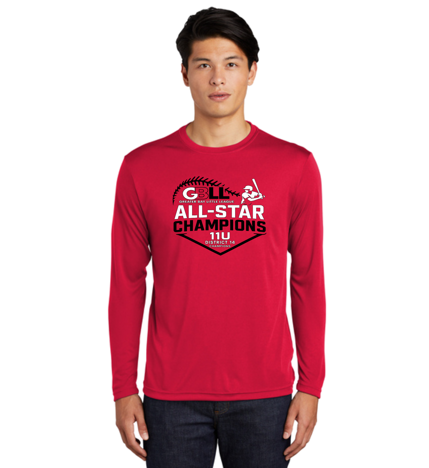 GBLL District 14 11u ADULT DriFit & Cotton Long Sleeve T's