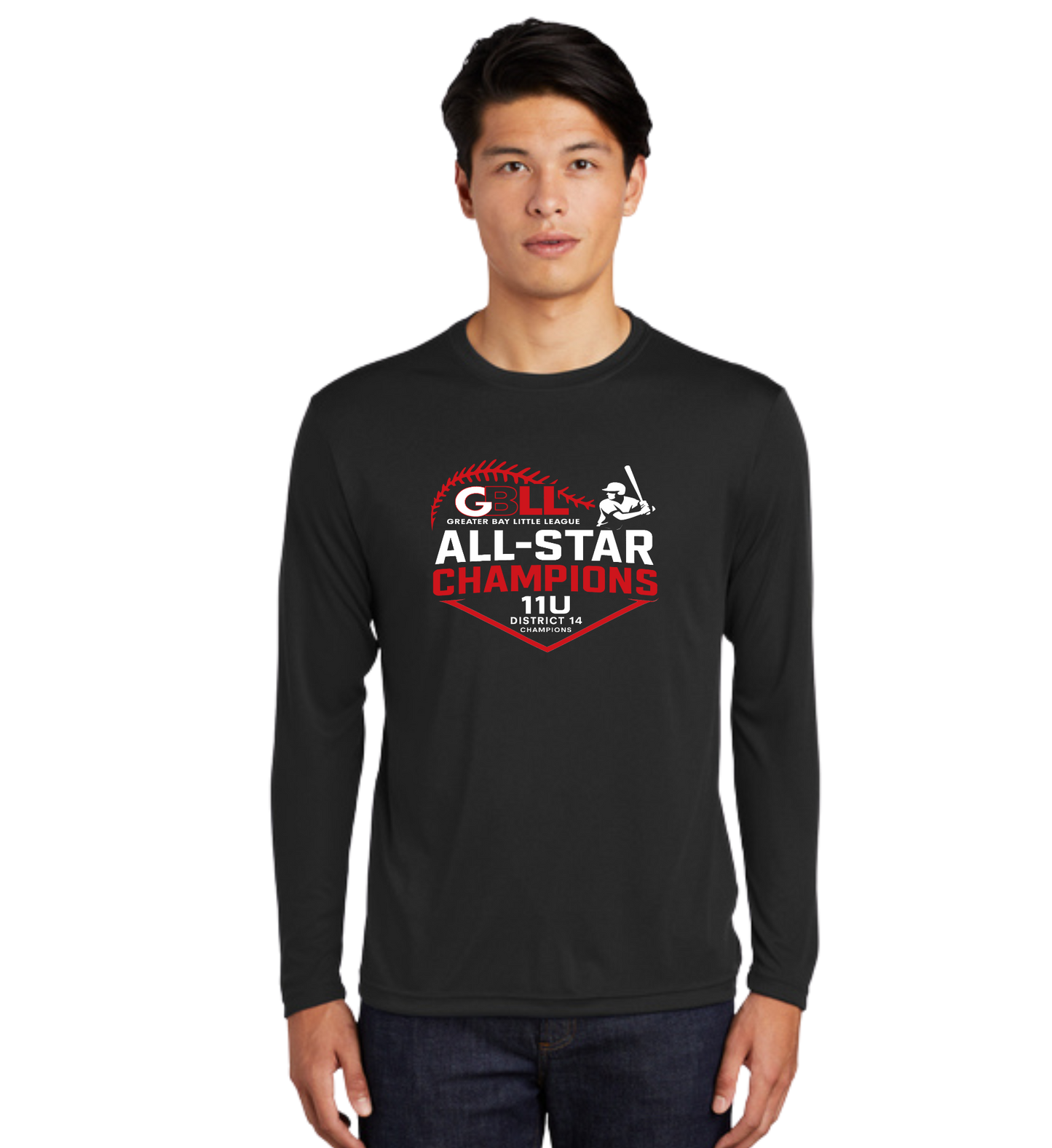 GBLL District 14 11u ADULT DriFit & Cotton Long Sleeve T's
