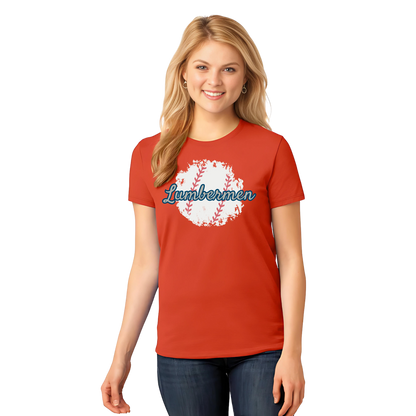 Ladies Lumbermen Vintage Ball Tee