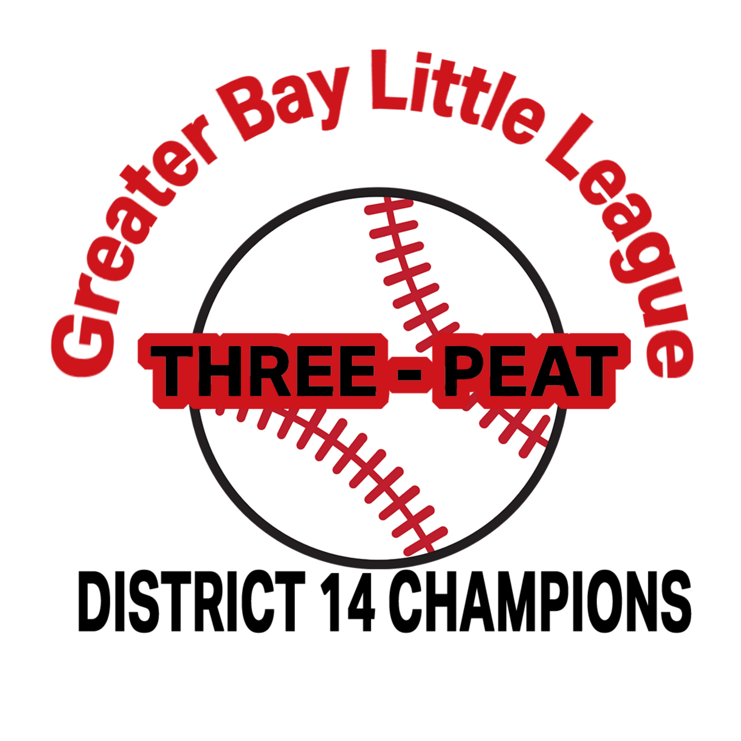 GBLL Youth 3-Peat Tees